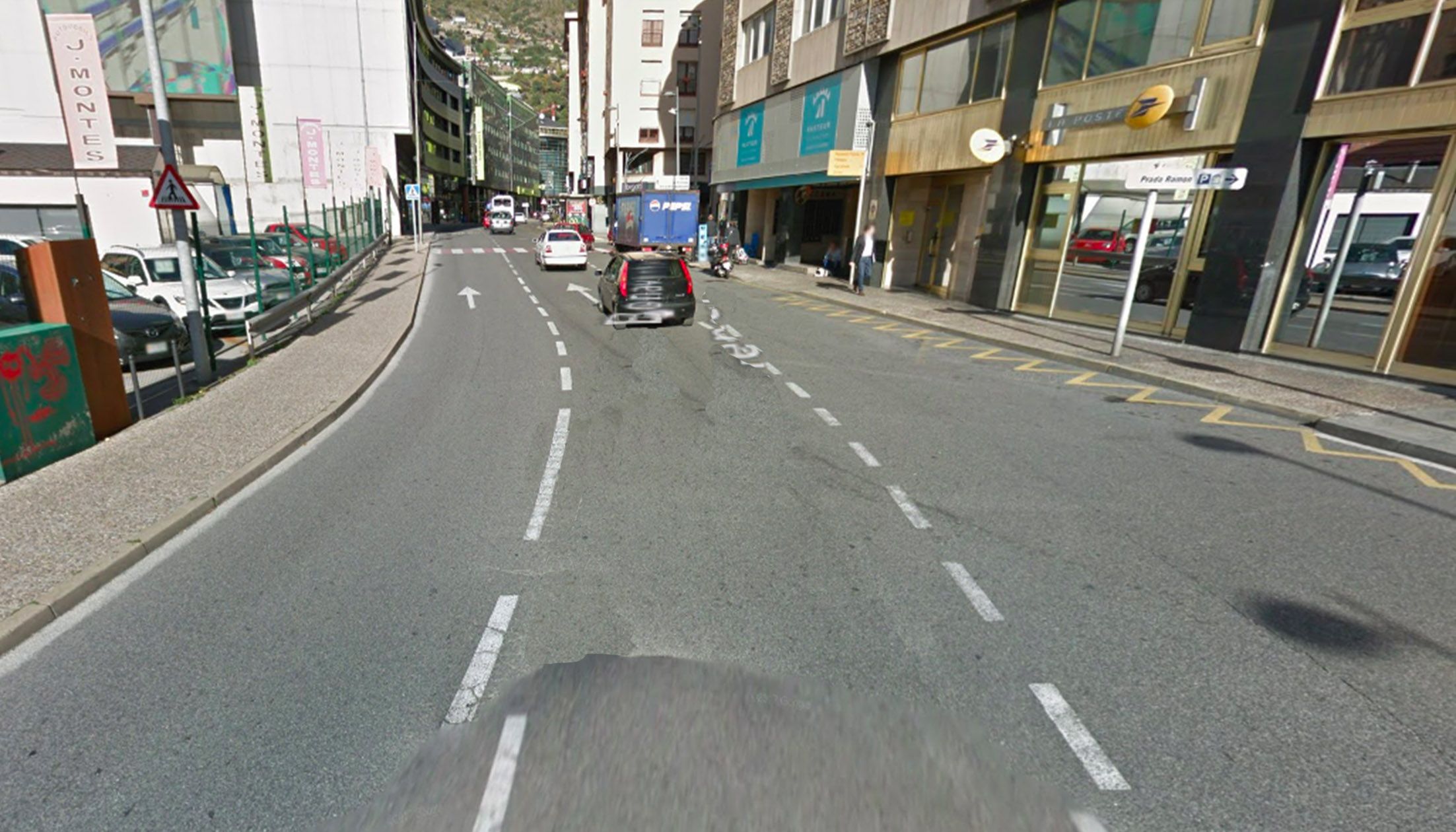 L'incident es va iniciar a l'altura de l'oficina de la Poste.