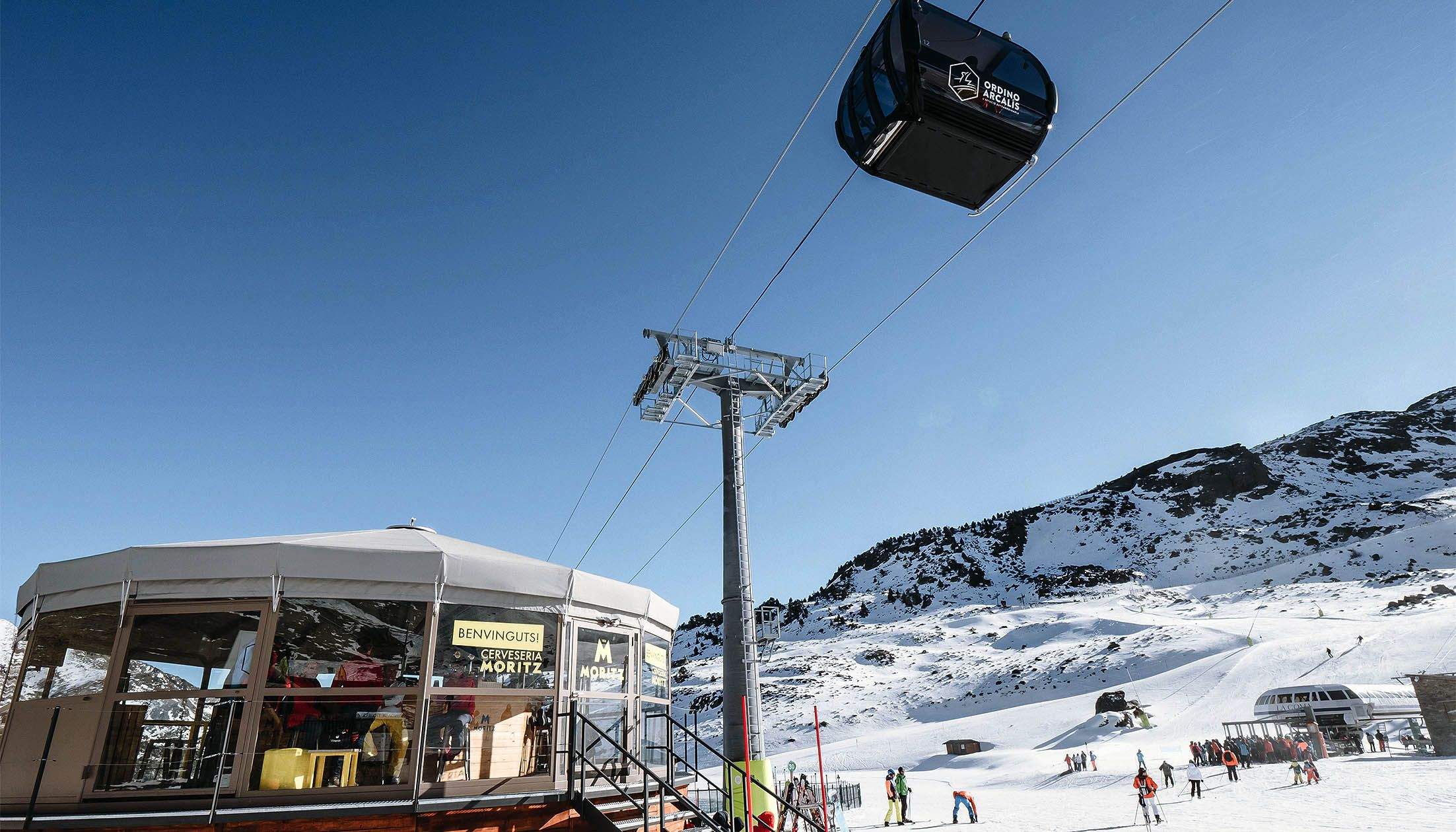 Una imatge de les pistes de l'estació ordinenca aquests darrers dies.