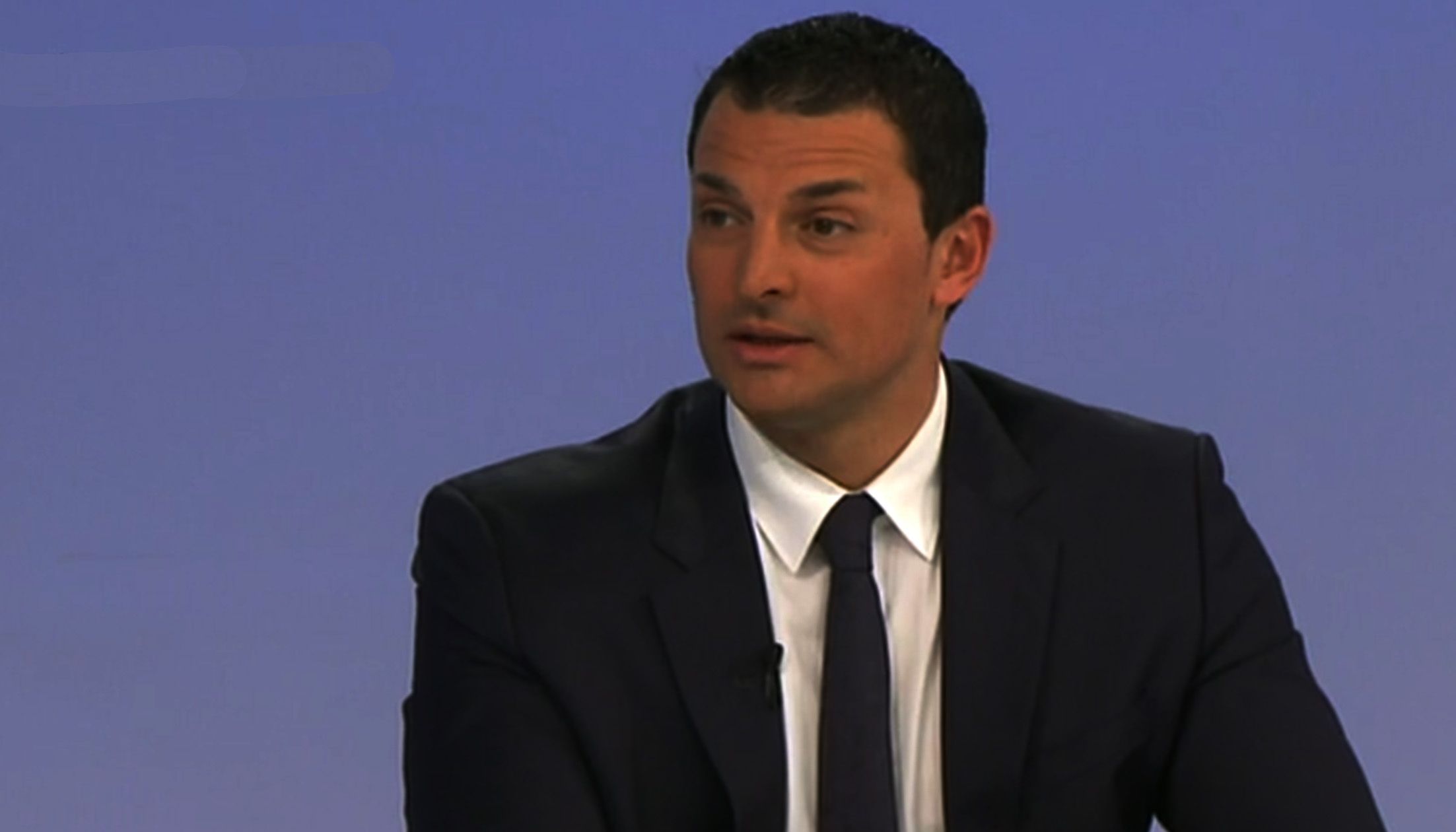 El president i candidat liberal, Jordi Gallardo, durant l'entrevista a 'La Rèplica'.