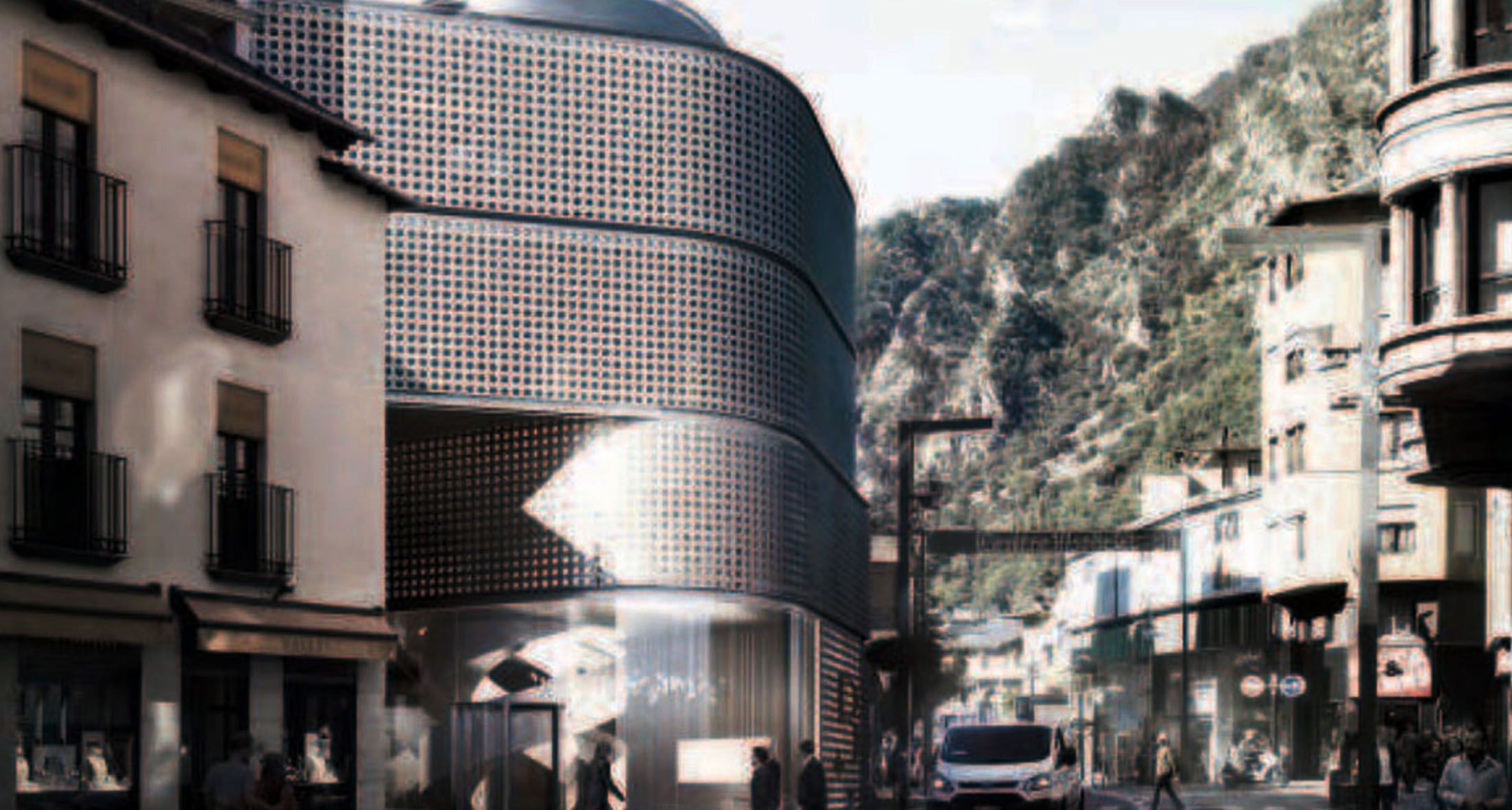 Imatge de la proposta de casino que va fer Barrière, a l'avinguda Meritxell d'Andorra la Vella.