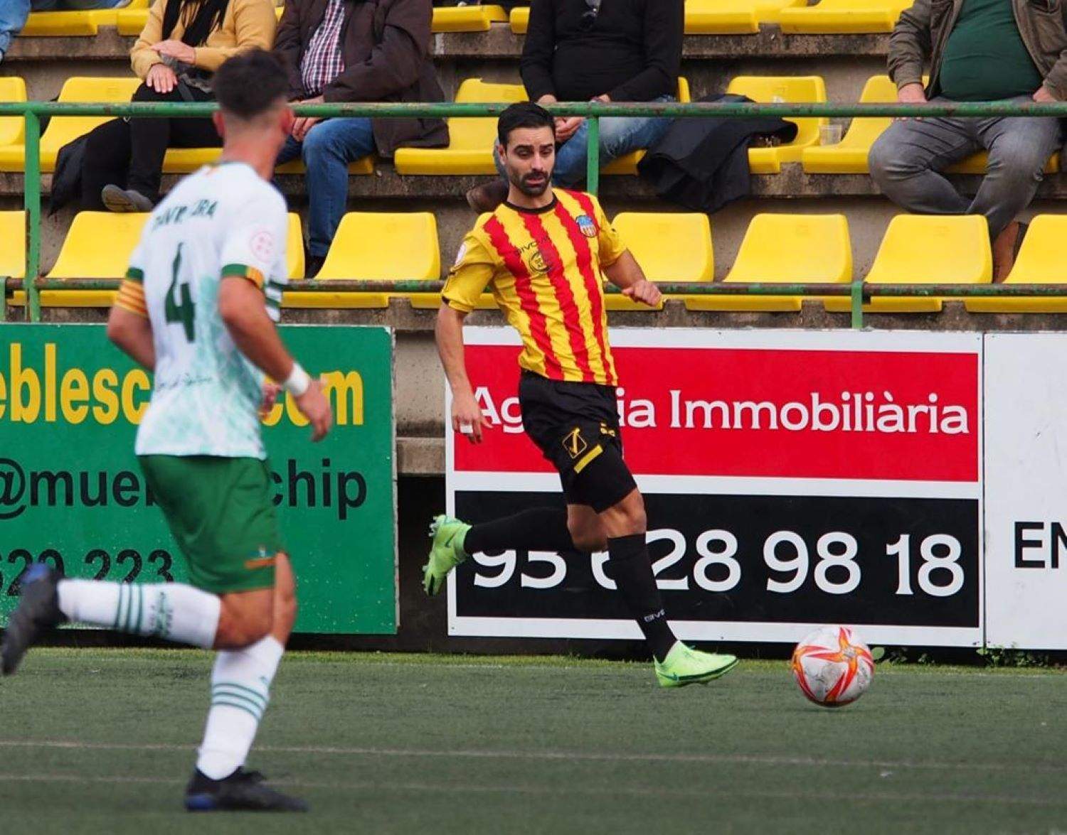 Marc García, durant un partit amb el Sant Andreu.