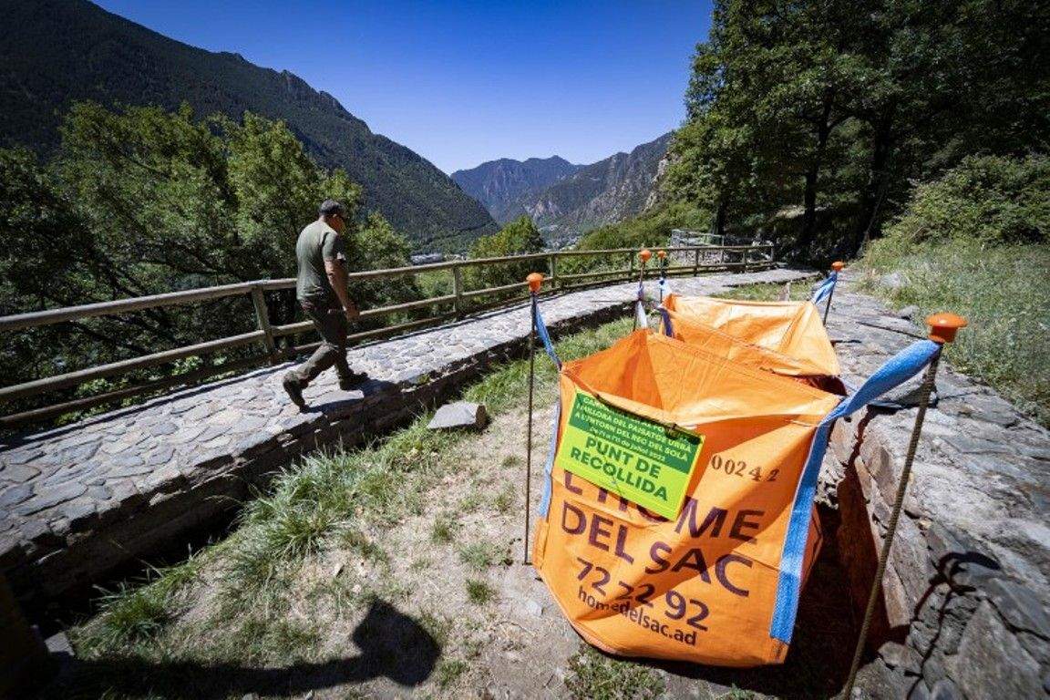 Un dels punts de recollida.
