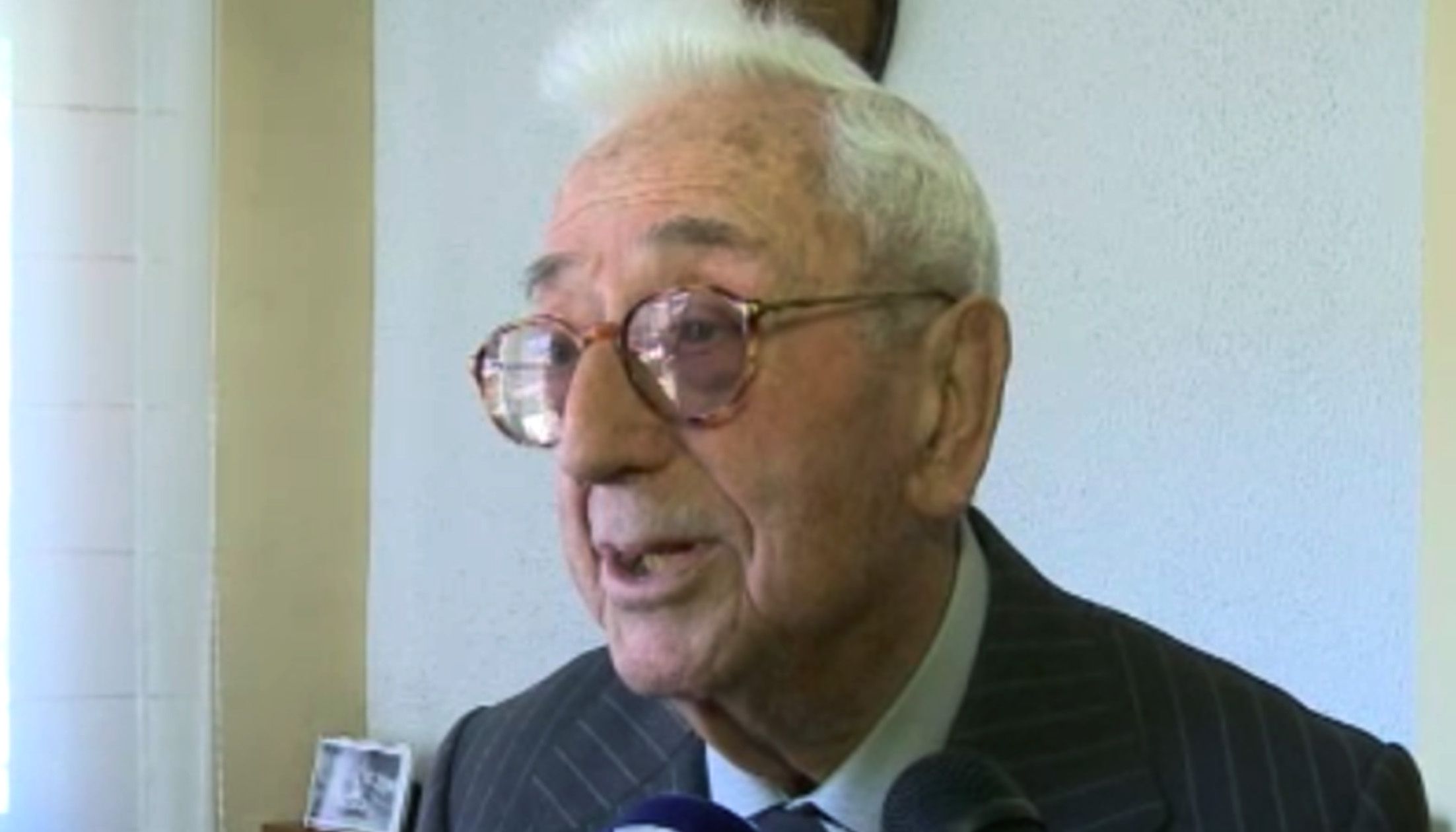 Daniel Armengol el dia que va celebrar els 100 anys.