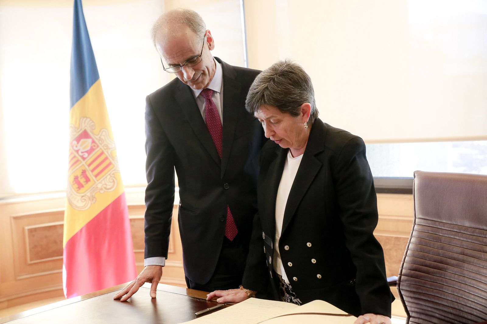 Trobada de la delegada del Govern espanyol a Catalunya, Teresa Cunillera, amb el cap de Govern, Toni Martí