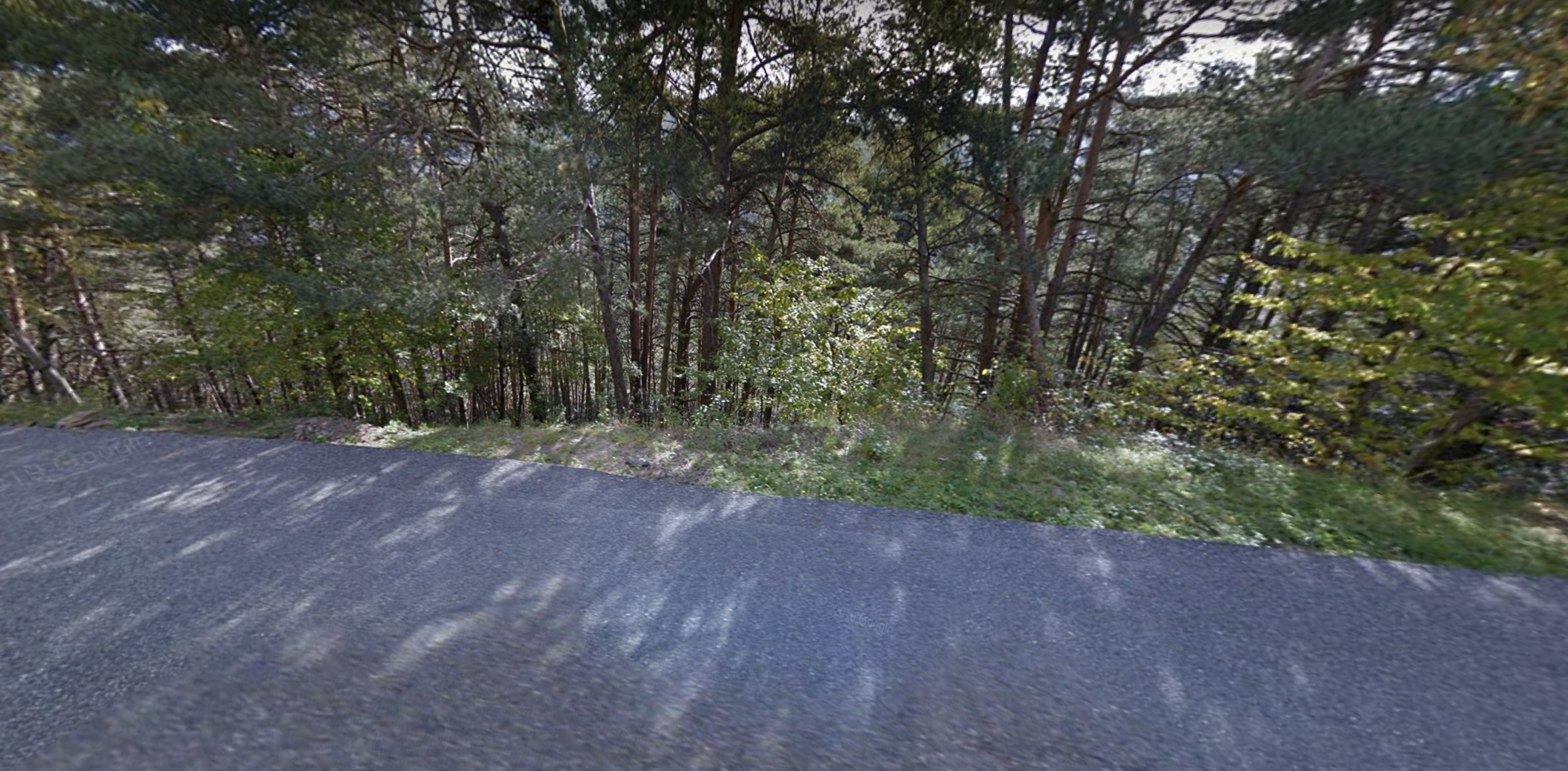 Una imatge d'arxiu de la carretera de la Muxella.