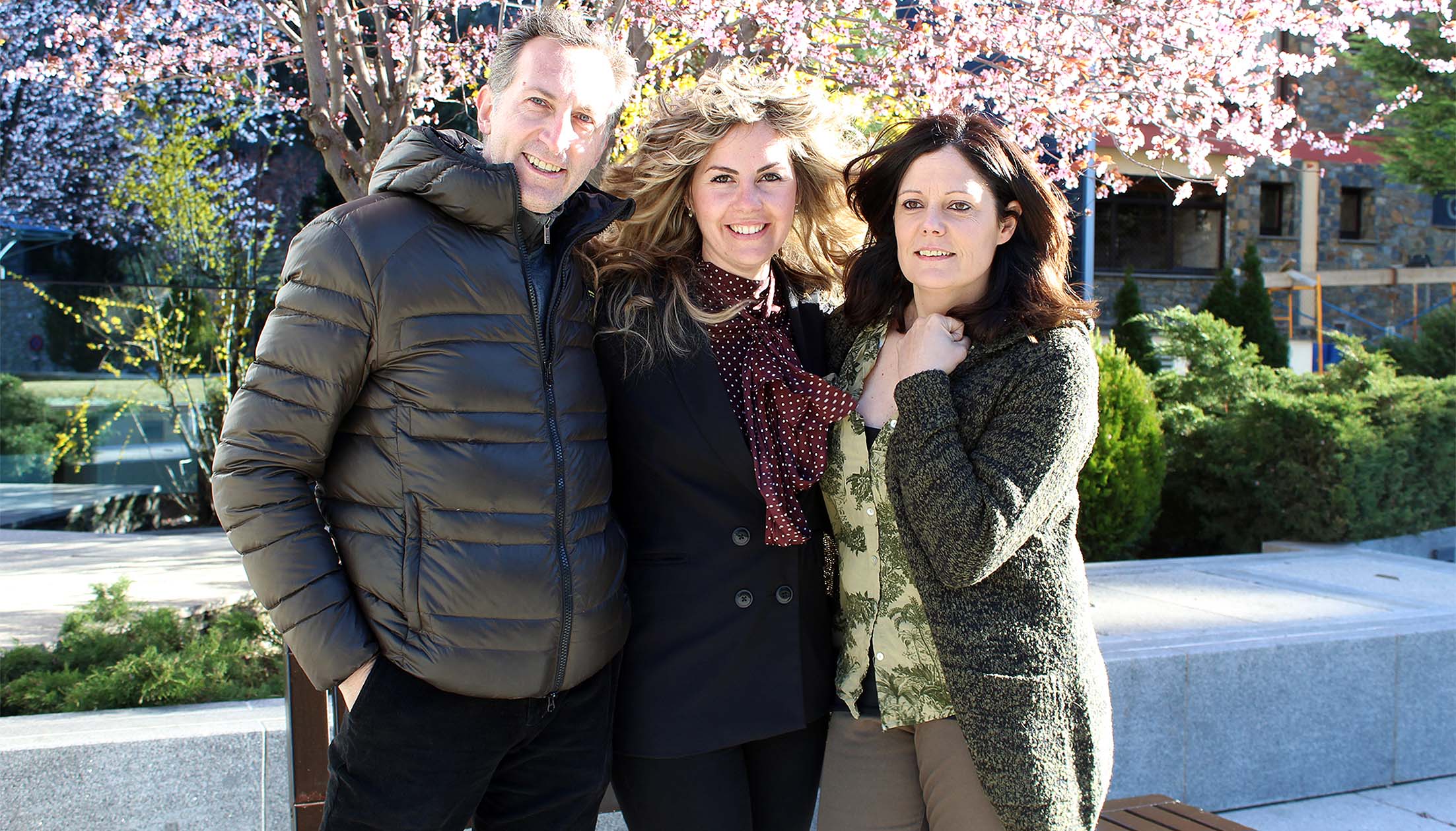 D'esquerra a dreta: Roc Torres, Olga Martínez i Íngrid Ruiz.