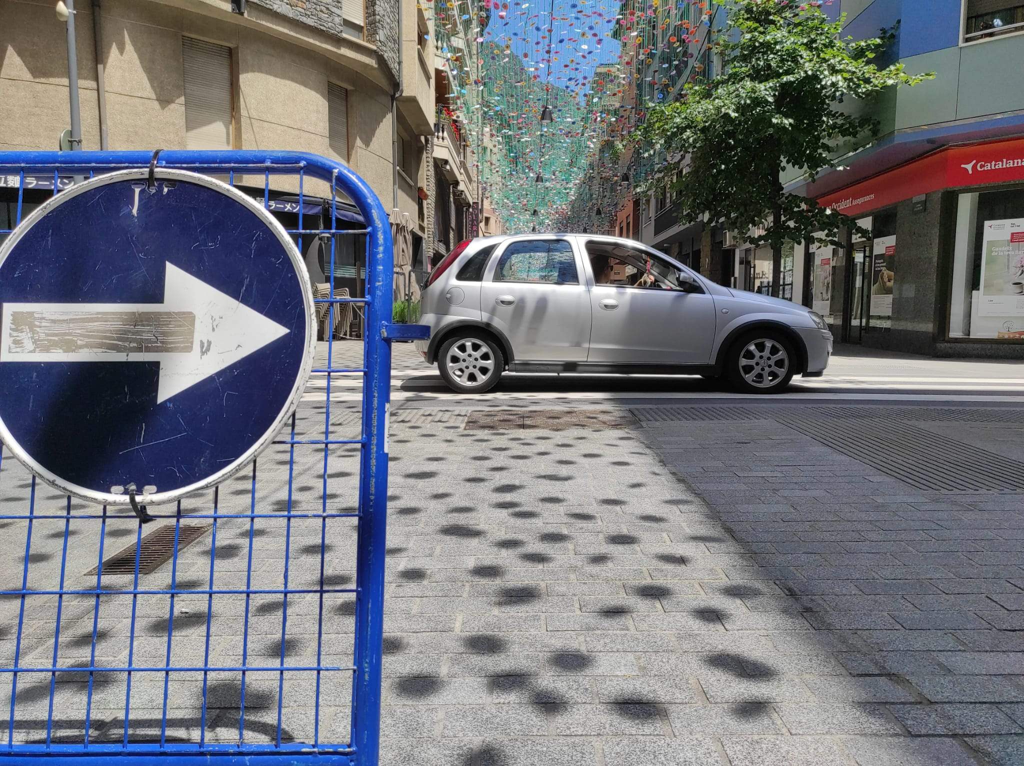 Confluència carrer Pere d'Urg amb el carrer Callaueta.