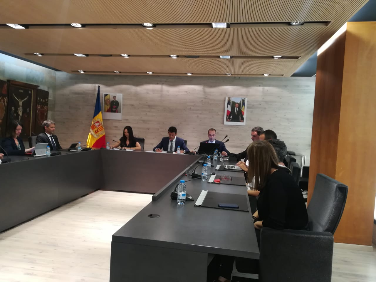 Un moment de la sessió de comú.