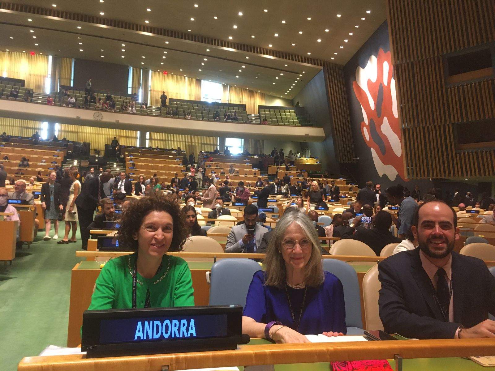 La ministra Maria Ubach i l'ambaixadora Elisenda Vives a l'ECOSOC.