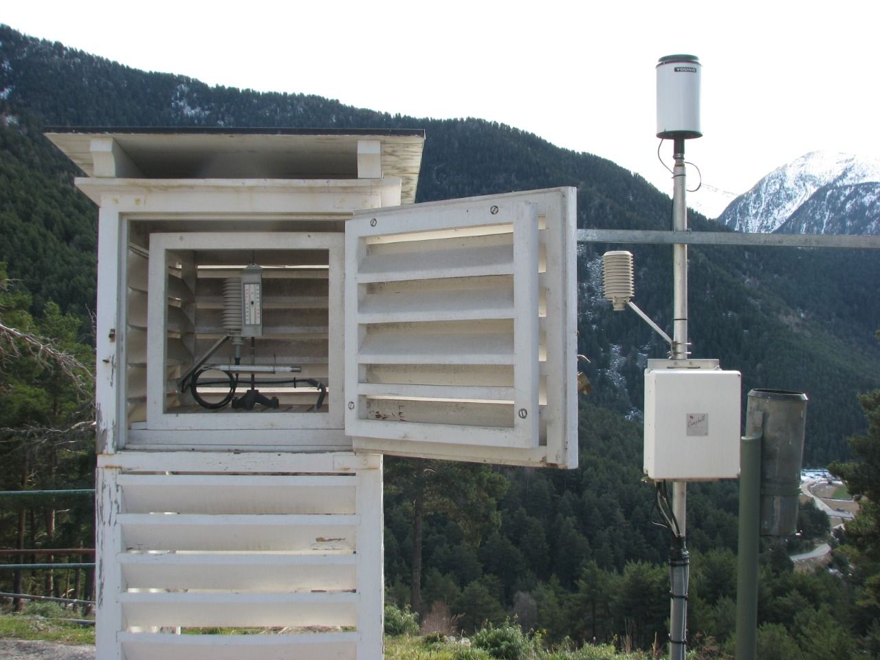 L'estació meteorològica d'Engolasters.