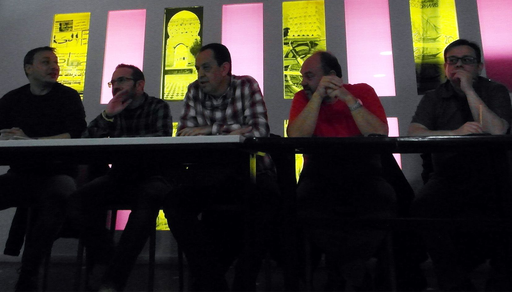 Representants sindicals de cossos uniformats en una compareixença pública anterior.