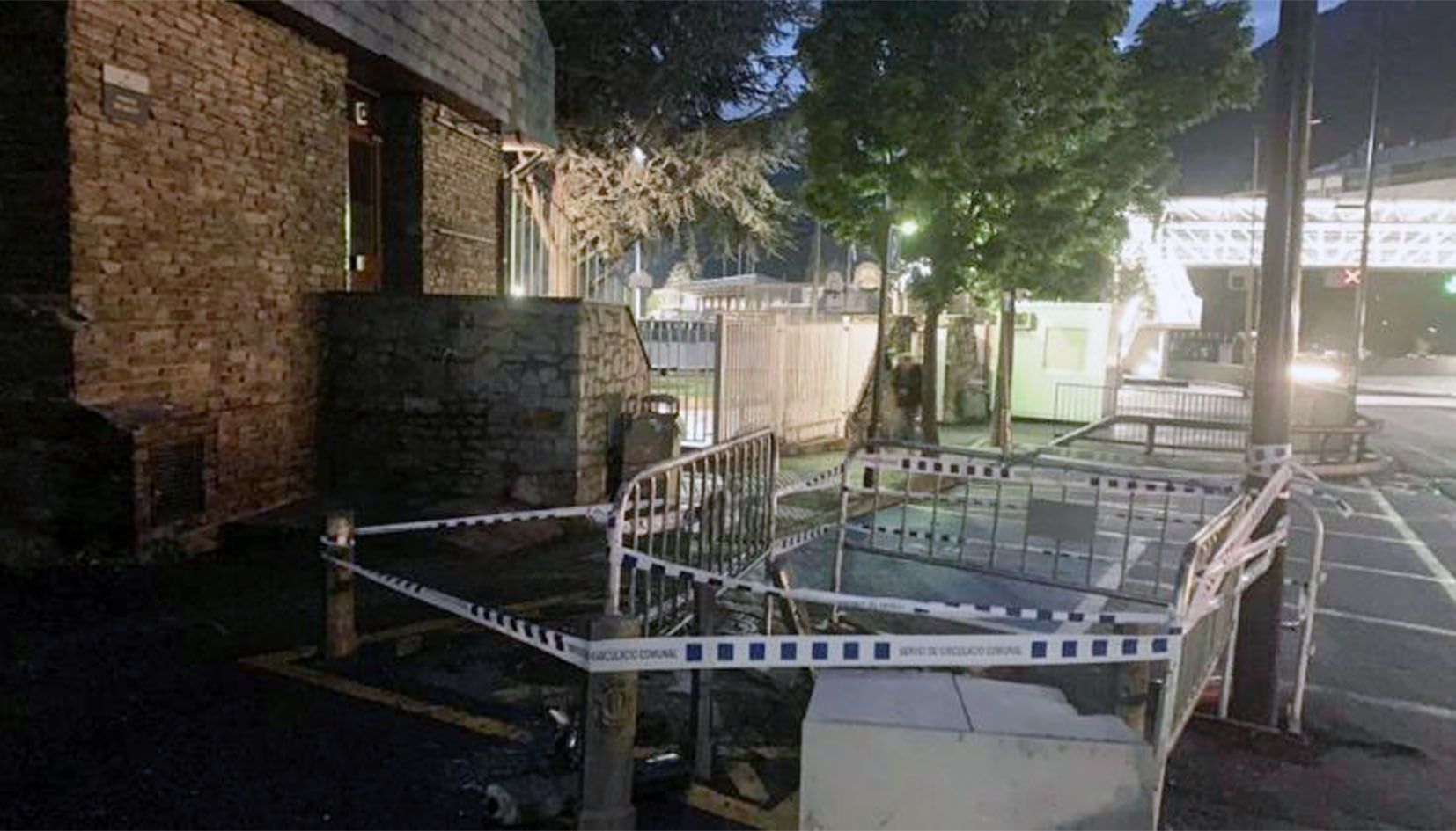 Lloc on hi va haver l'accident.