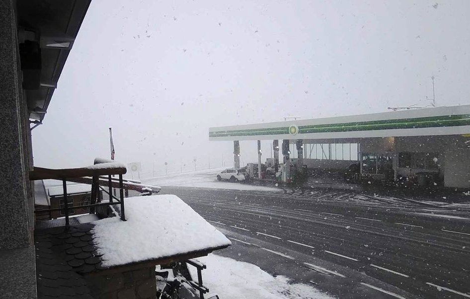 El Port d'Envalira aquest matí.