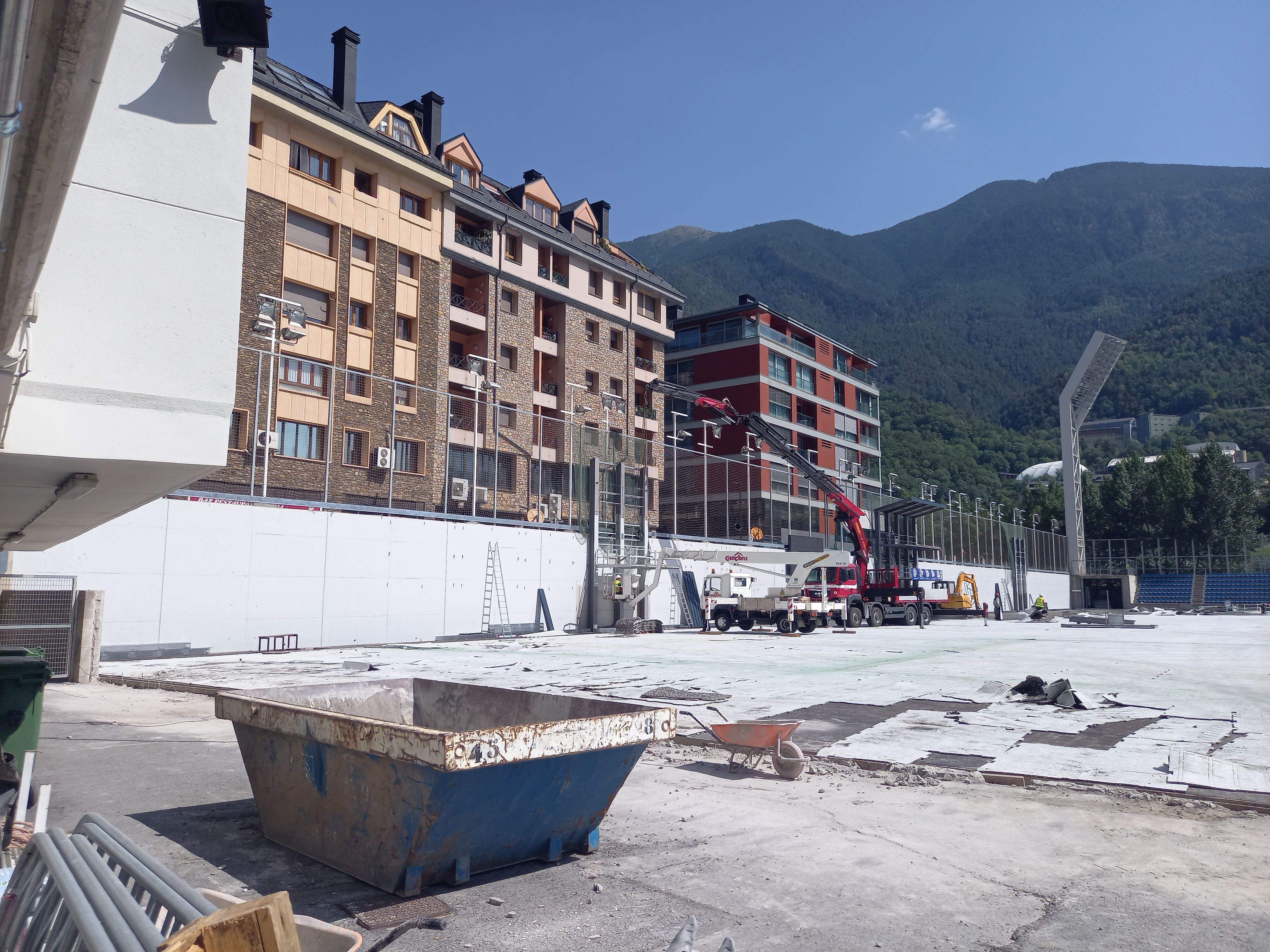 Les obres al Nacional avancen a un ritme elevat.