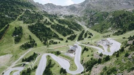 La carretera de la Coma d'Arcalís.