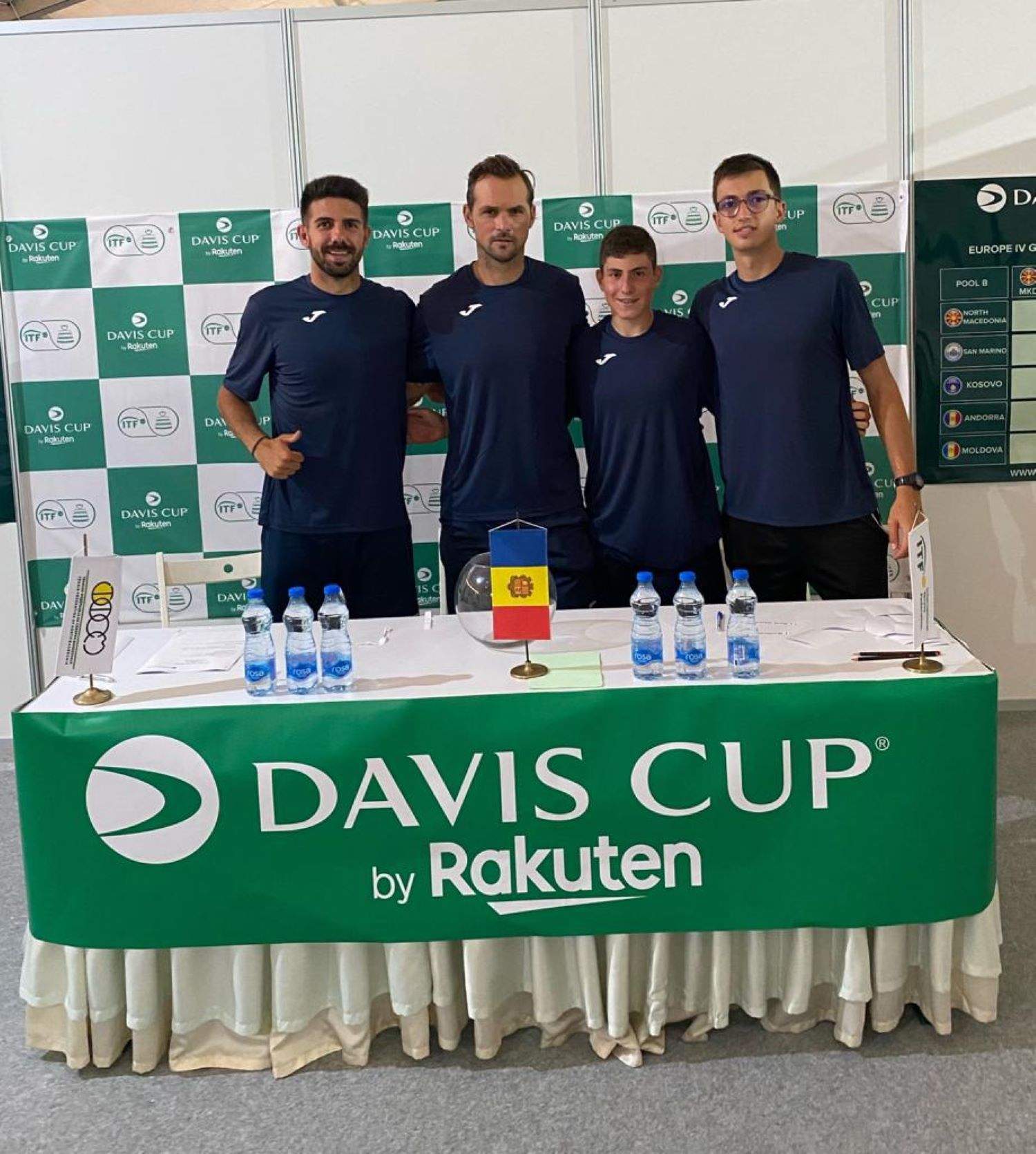 L'equip andorrà a la Davis Cup.