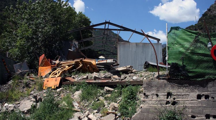 Estat de la nau en l'inici de la polèmica, el juliol del 2018.