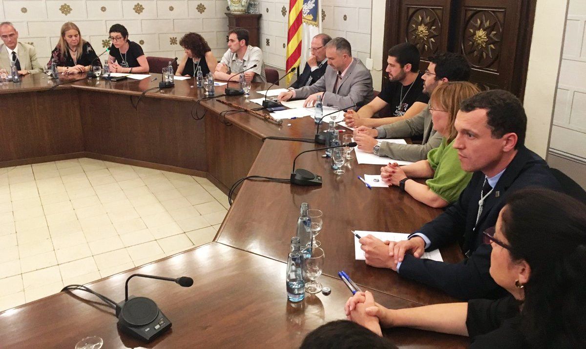 Un moment de la sessió constitutiva de l'ajuntament de la Seu d'Urgell.