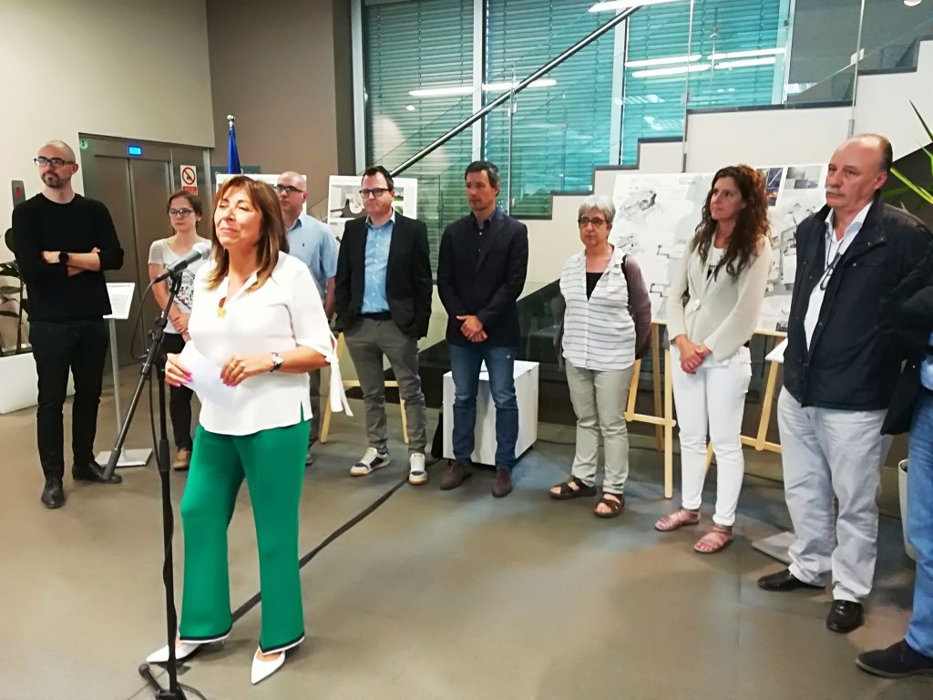 Conxita Marsol durant el lliurament dels premis del concurs d'idees pel model estratègic de desenvolupament del centre de la capital