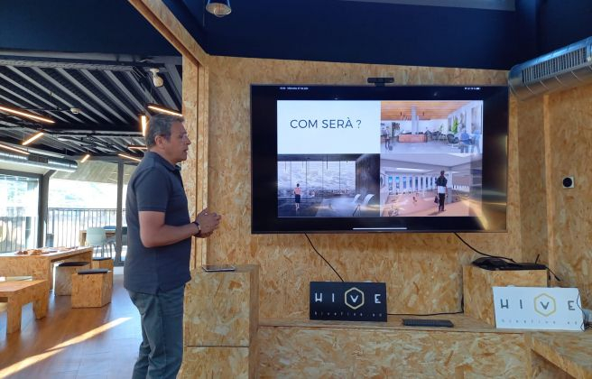 Manel García, CEO de Bomosa, presentant el projecte.