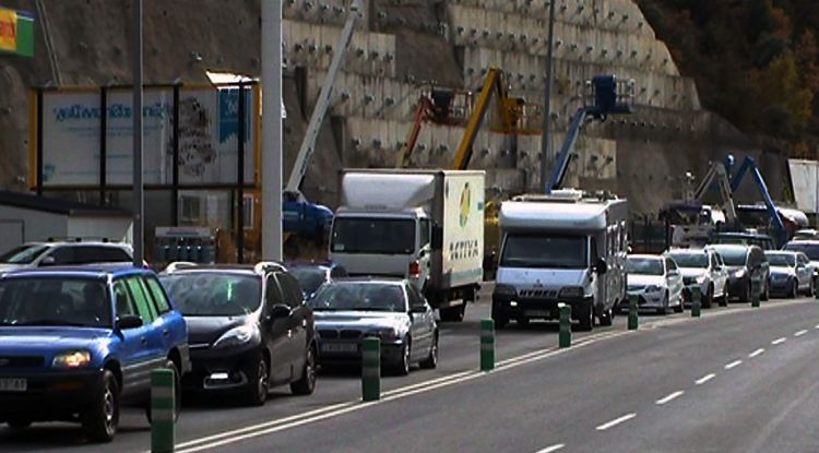 Retenció de trànsit a Sant Julià de Lòria