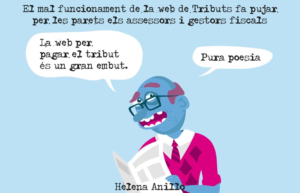 La web de Tributs, un embut.