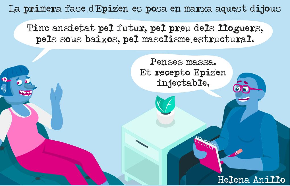 Epizen com a recepta.