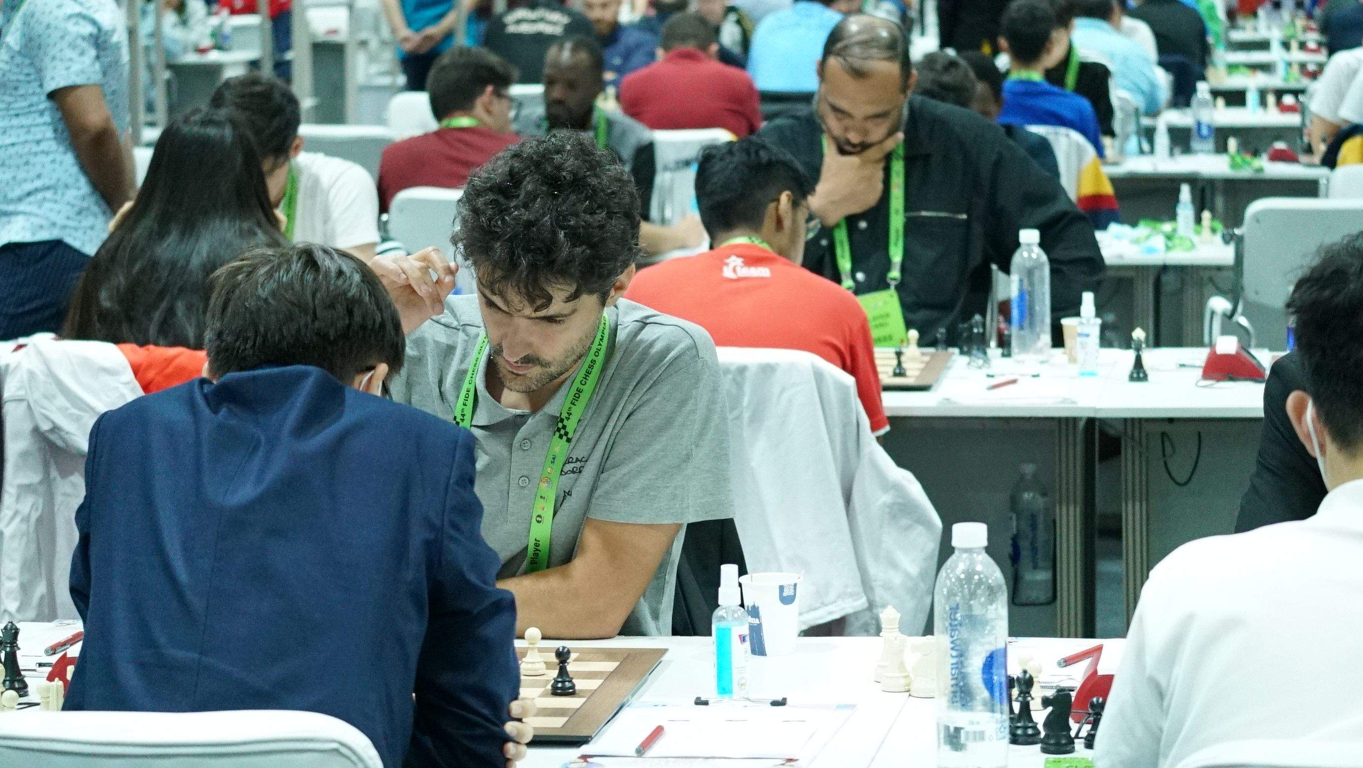 Un instant de les partides de l'equip masculí.