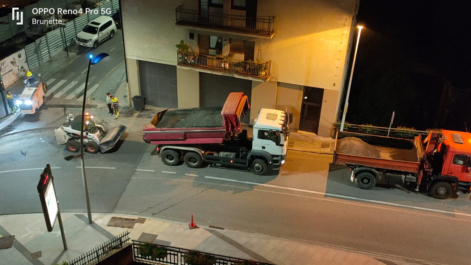 Els treballs que es feien anit.