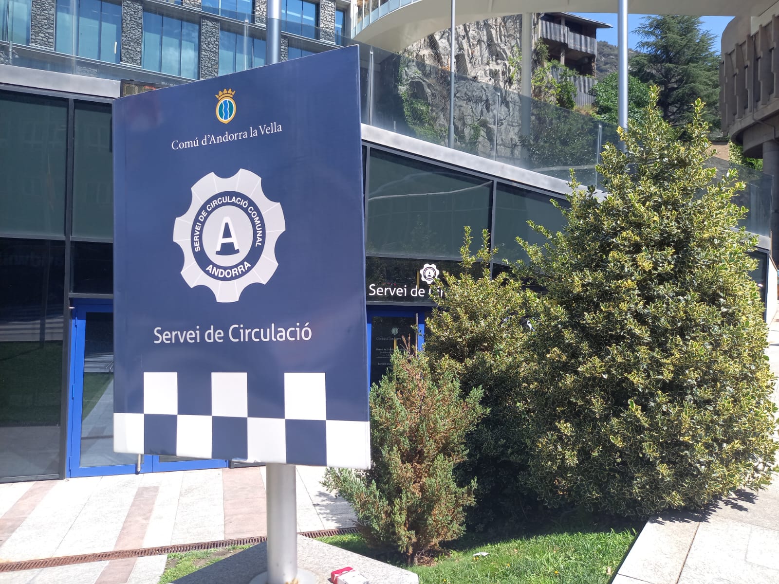 Una imatge del servei de circulació, aquest migdia. Una imatge del servei de circulació, aquest migdia.