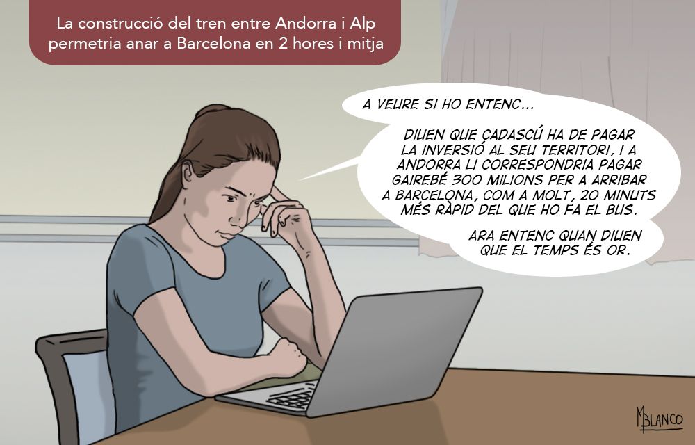 Els càlculs del tren.