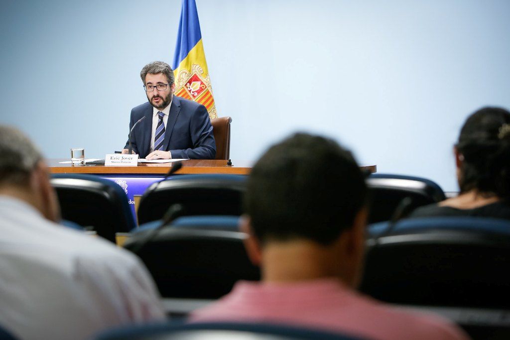 Eric Jover durant la roda de premsa d'aquest dimecres.