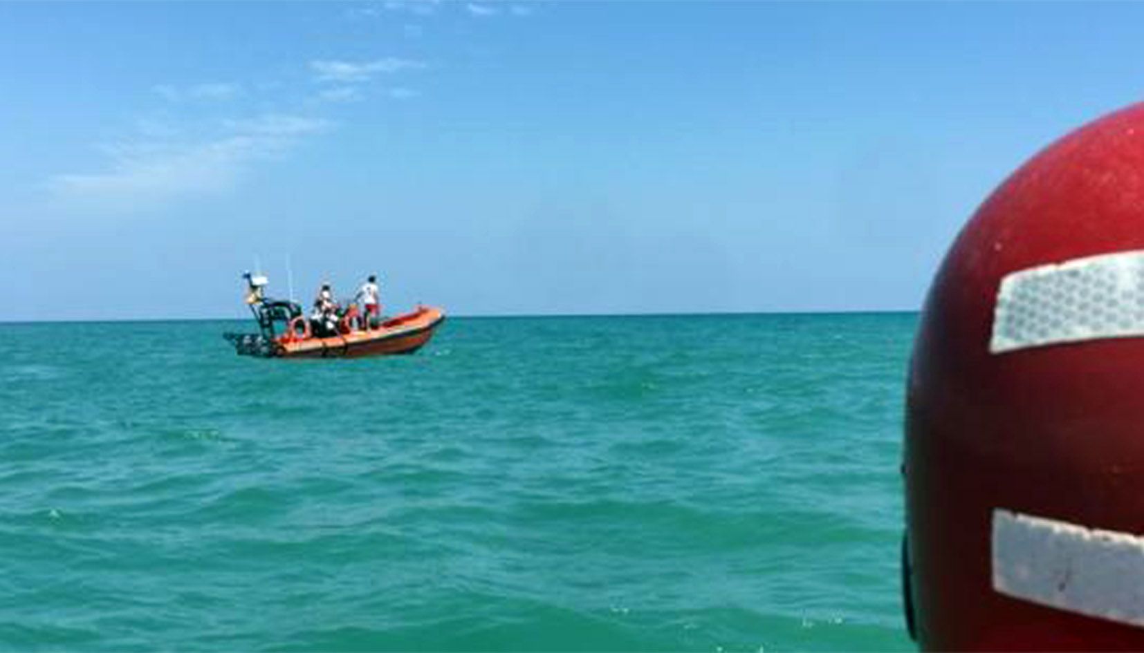 Dispositiu de recerca, aquest dimarts a l'entorn de la platja de les Ortigues.