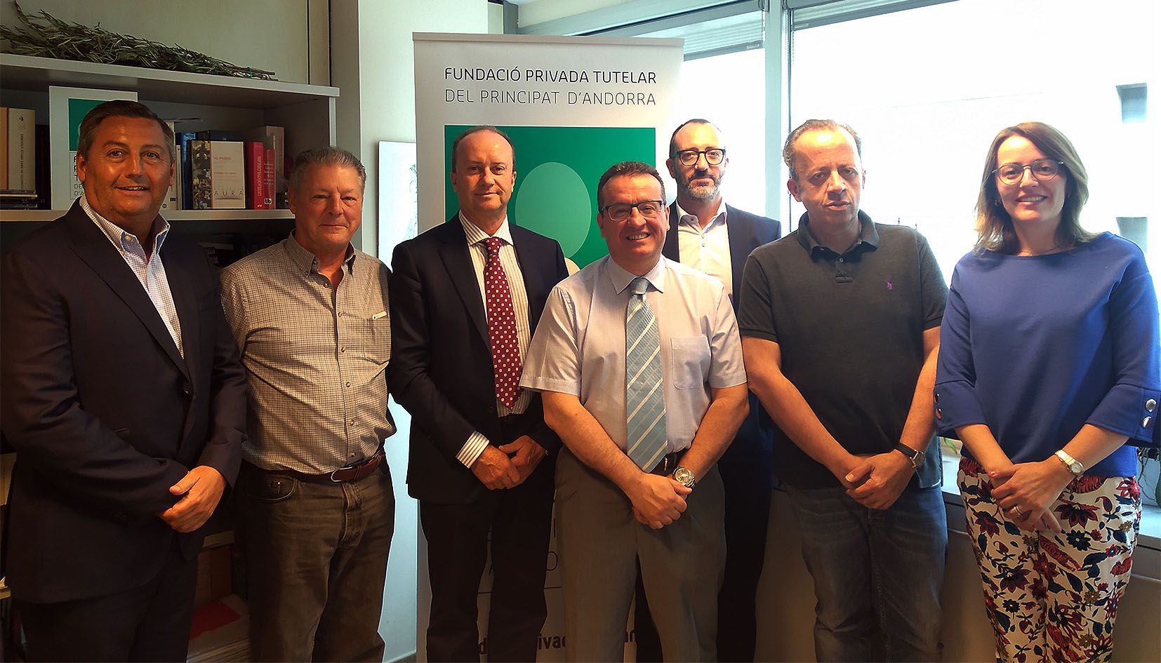 Una imatge del patronat el 9 de juliol quan va ser escollit president David Claverol. Una imatge del patronat el 9 de juliol quan va ser escollit president David Claverol.