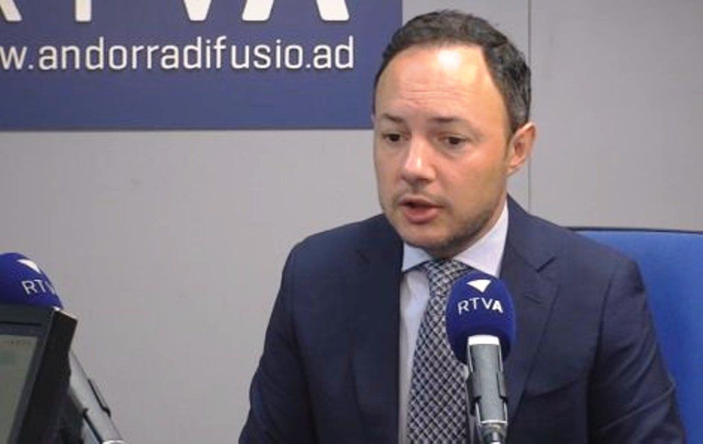 El cap de Govern, Xavier Espot durant l'entrevista.