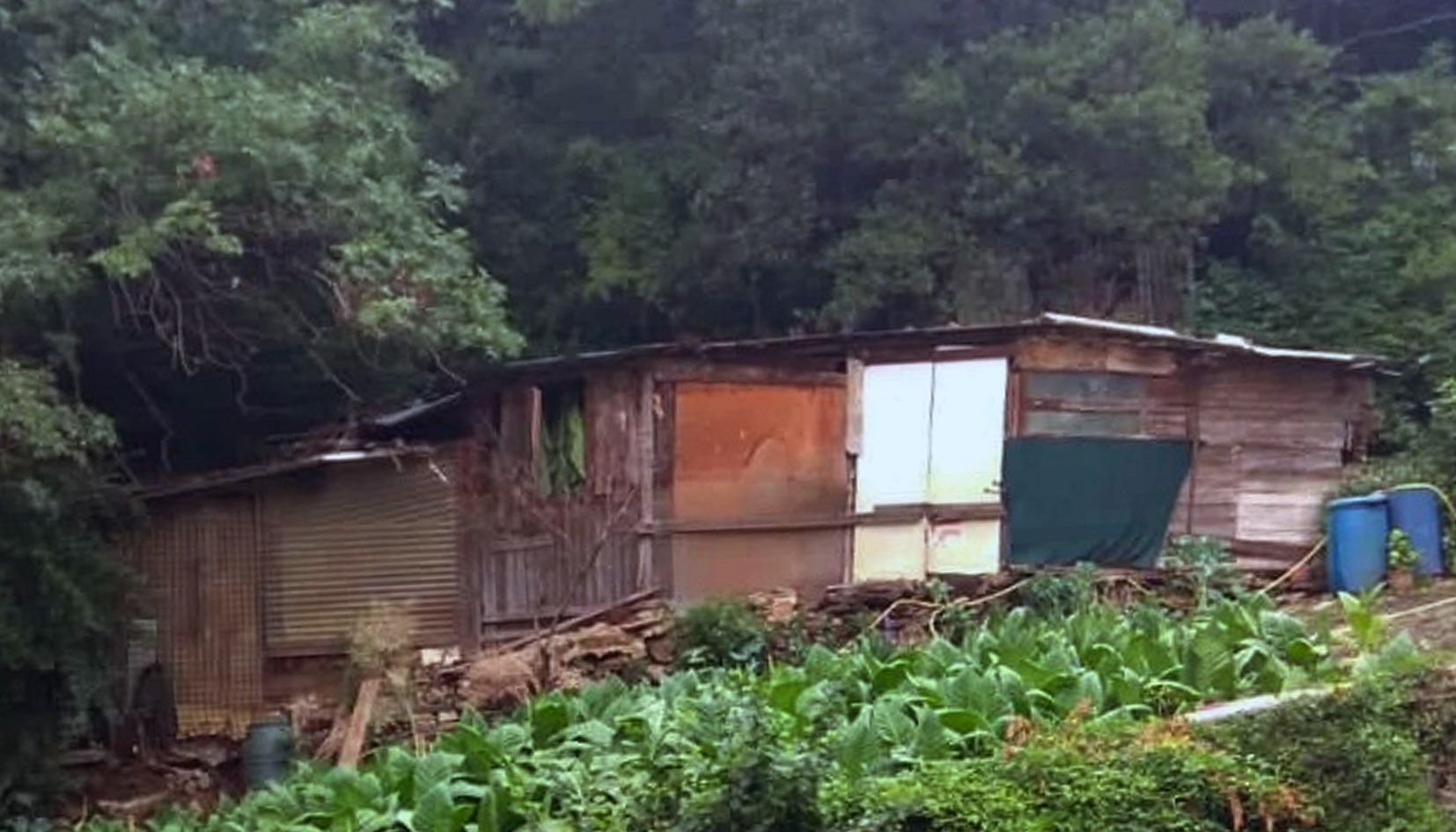 La barraca detectada a proximitat del centre penitenciari.