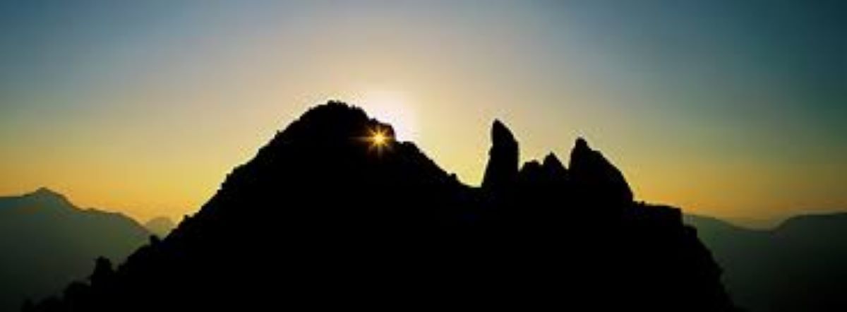 El sol al forat del pic d'Arcalís.