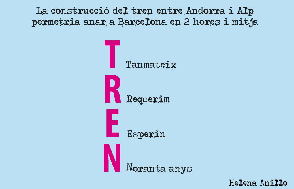 Tren que trigarà a arribar.