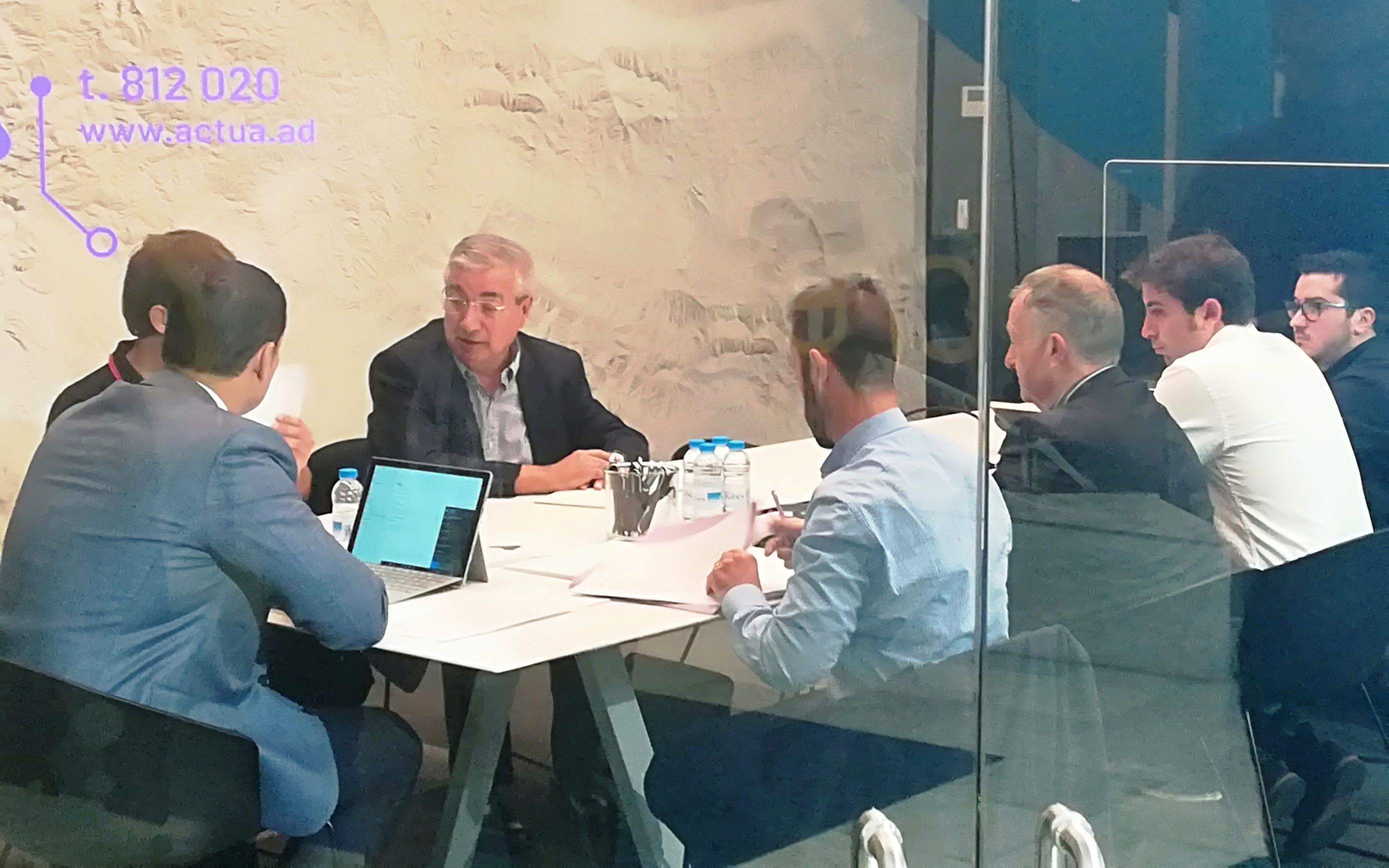 Un moment de la reunió d'aquest dimarts.