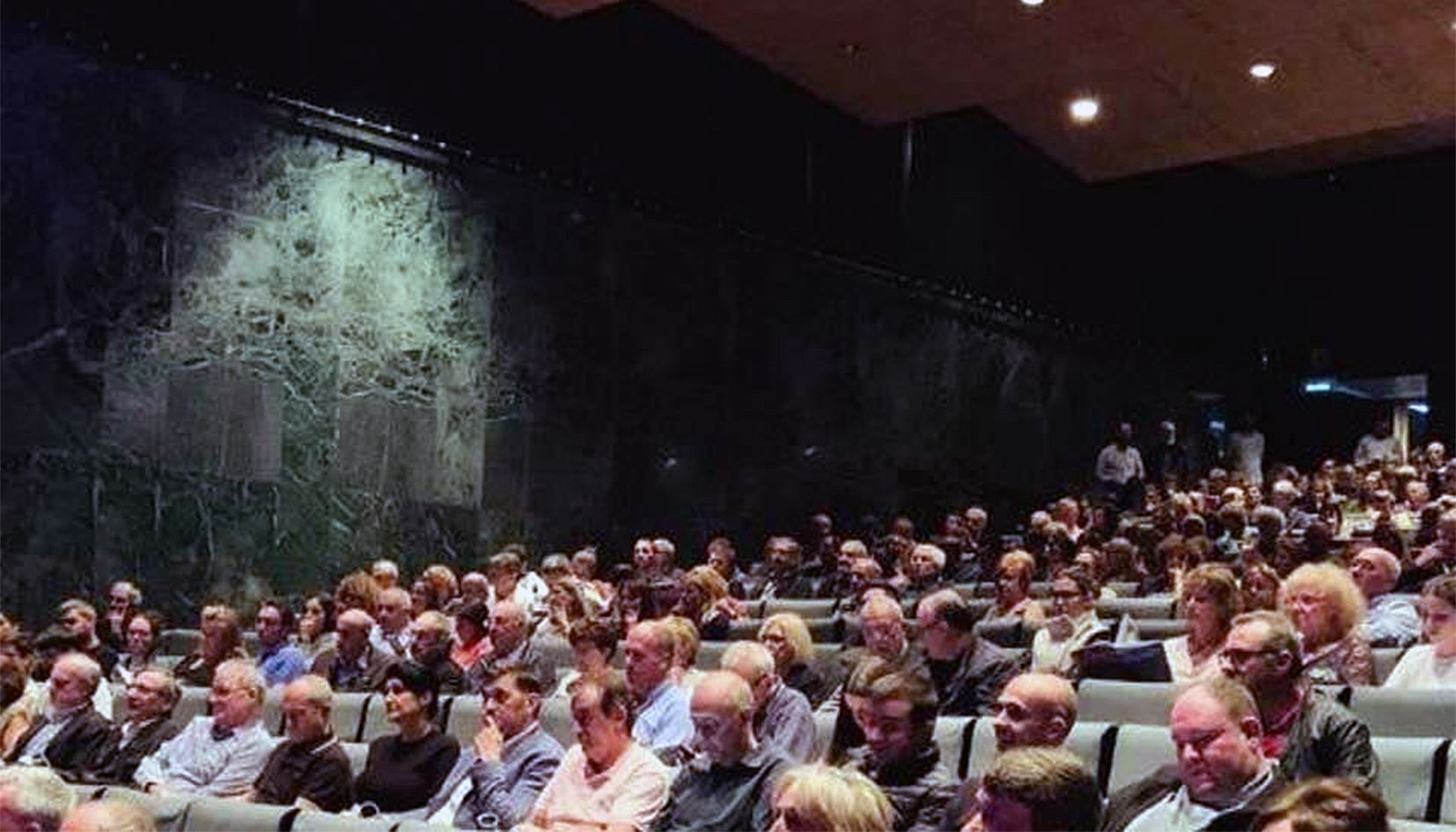 Una imatge de la reunió de poble.