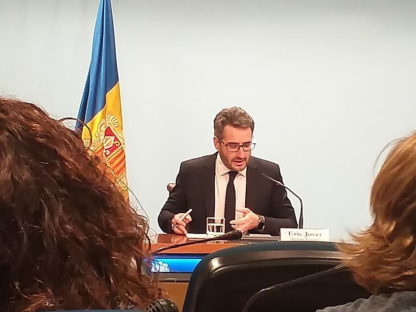 Èric Jover, durant la roda de premsa.