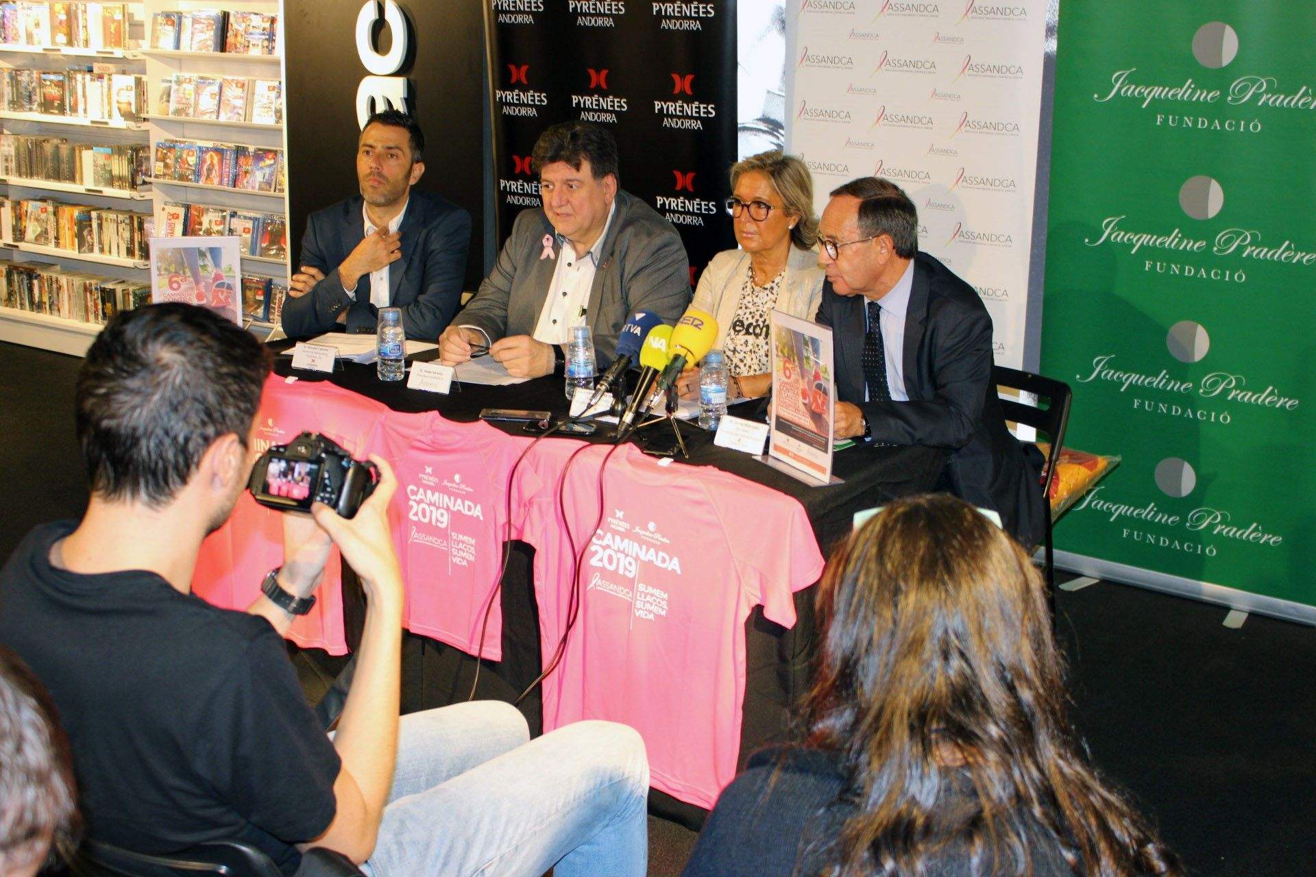 La roda de premsa de presentació de la Caminada.