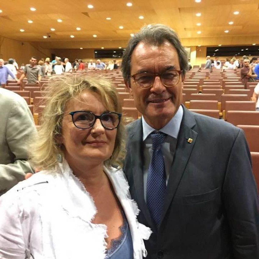 Roser Gordillo, amb l'expresident català, Artur Mas.