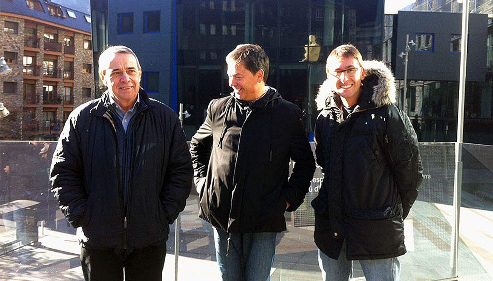 Jordi Minguillón, Víctor Pintos i Jordi Cabanes ja van formar equip fa quatre anys.