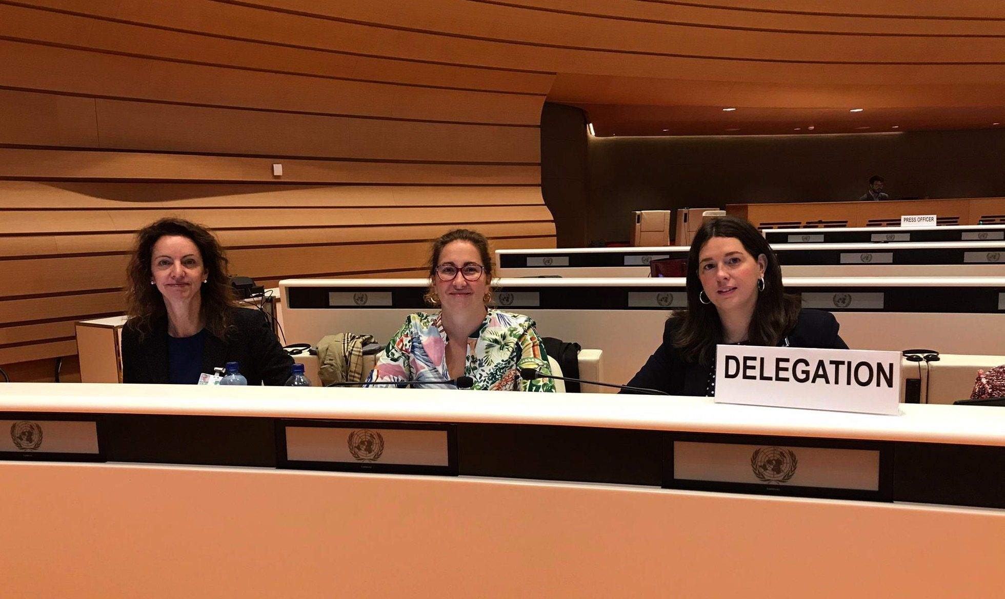 Tres de les integrants a la delegació andorrana, inclosa Maria Martisella. Tres de les integrants a la delegació andorrana, inclosa Maria Martisella.