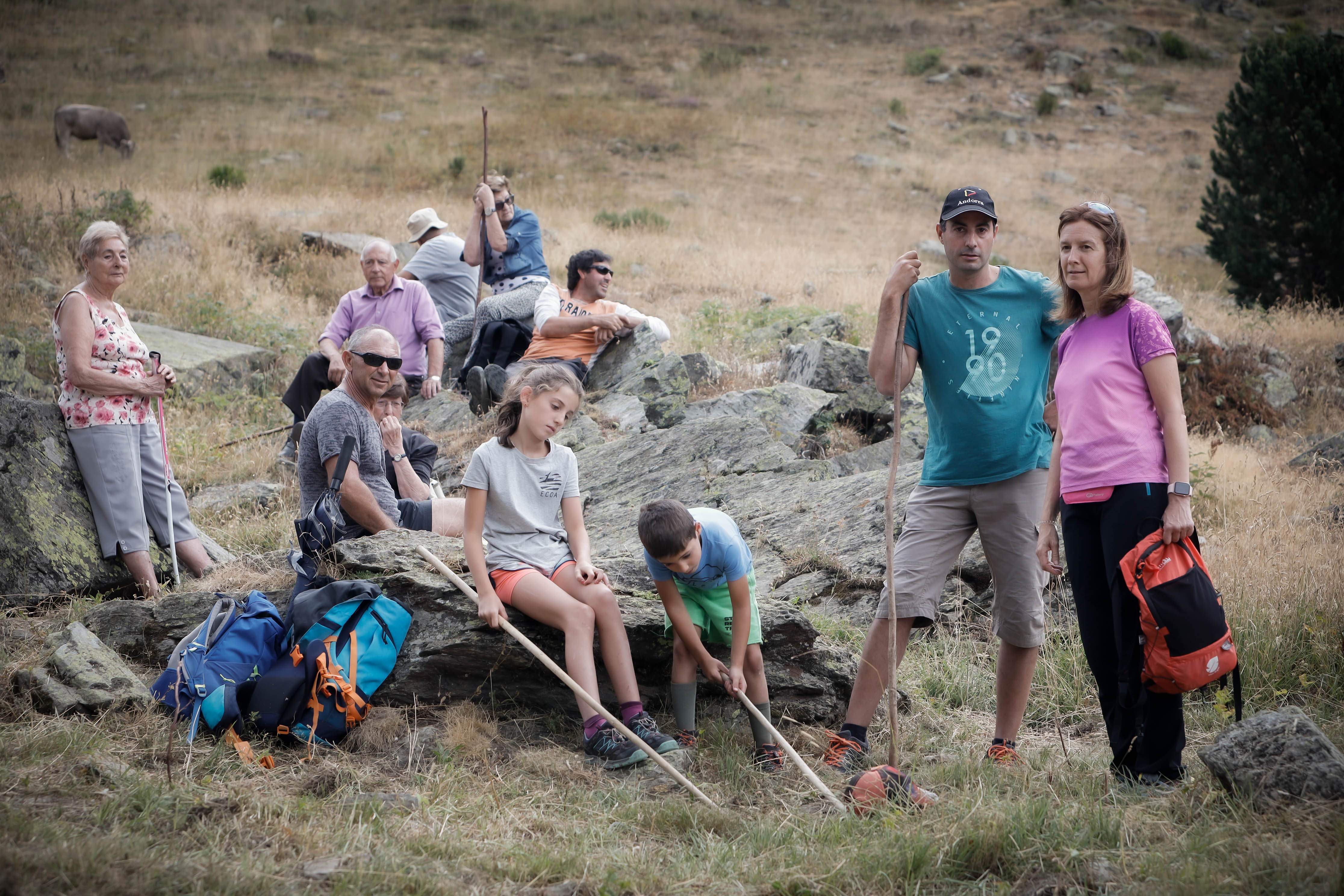 Sílvia Calvó durant la celebració a Sorteny aquest migdia.
