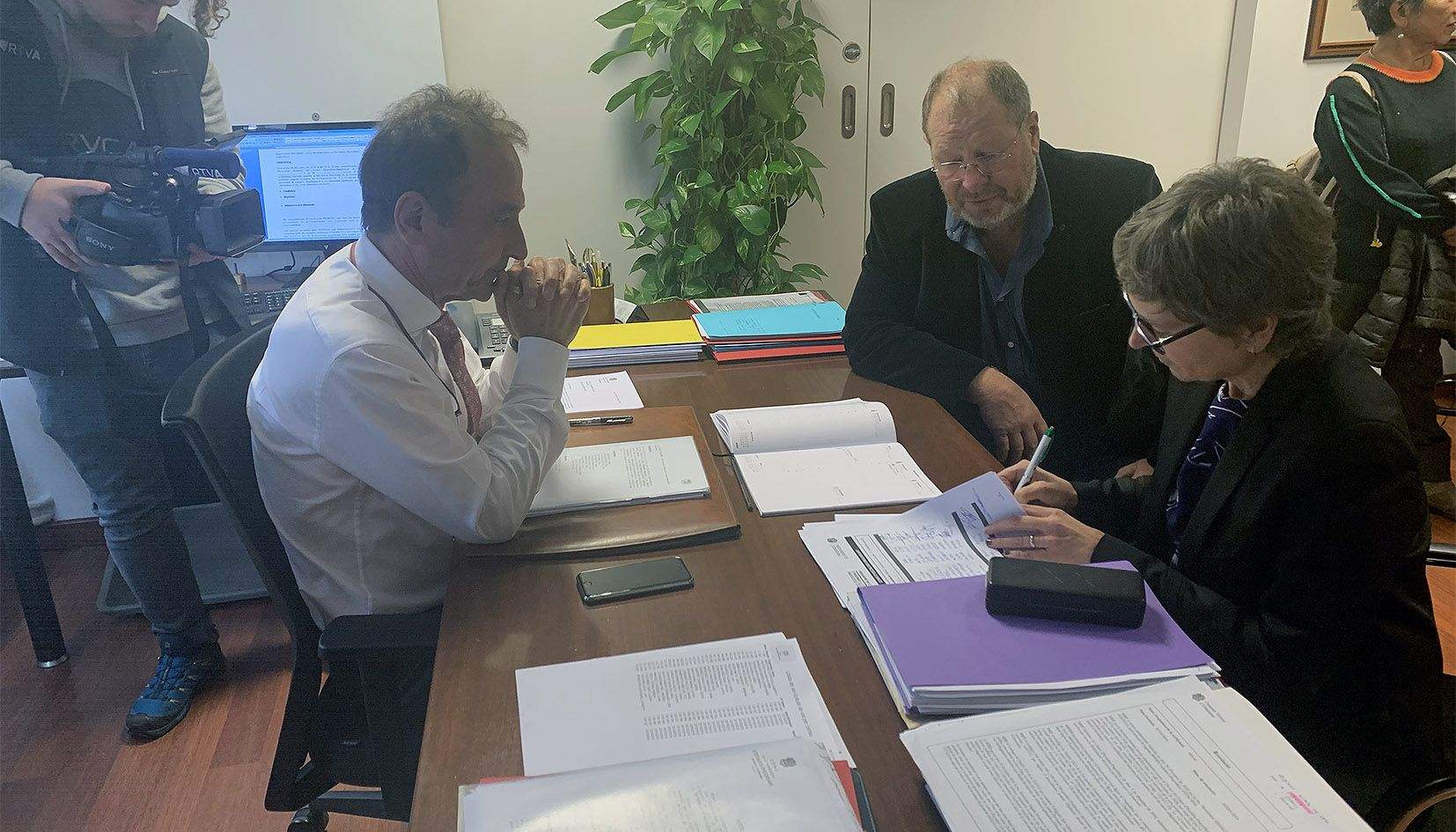 Els consellers generals Jordi Font i Susanna Vela han fet de presentadors de la llista.