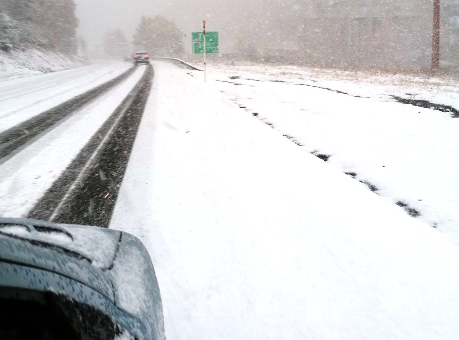 La carretera d'accés a Andorra des de França aquest dijous.