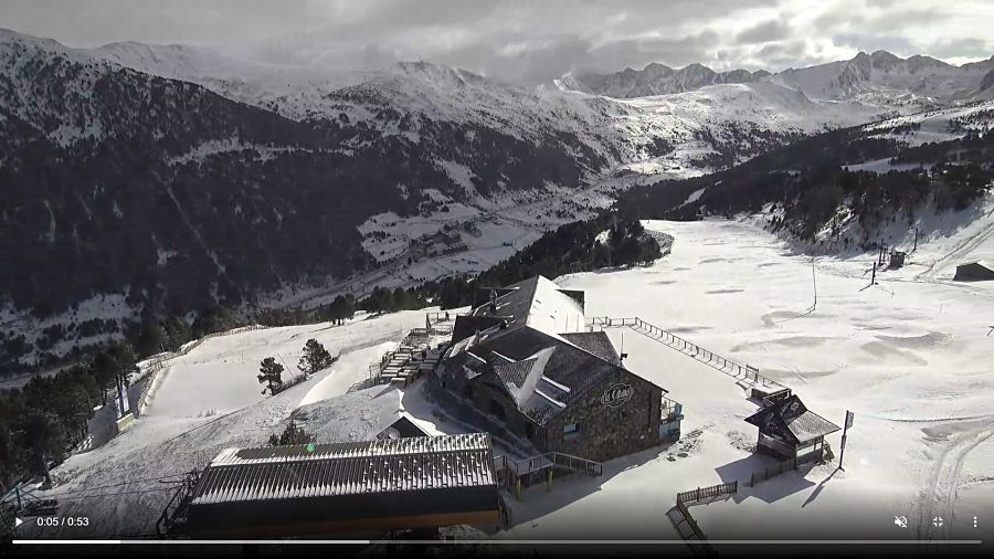 La zona de Soldeu, des de la webcam de Grandvalira