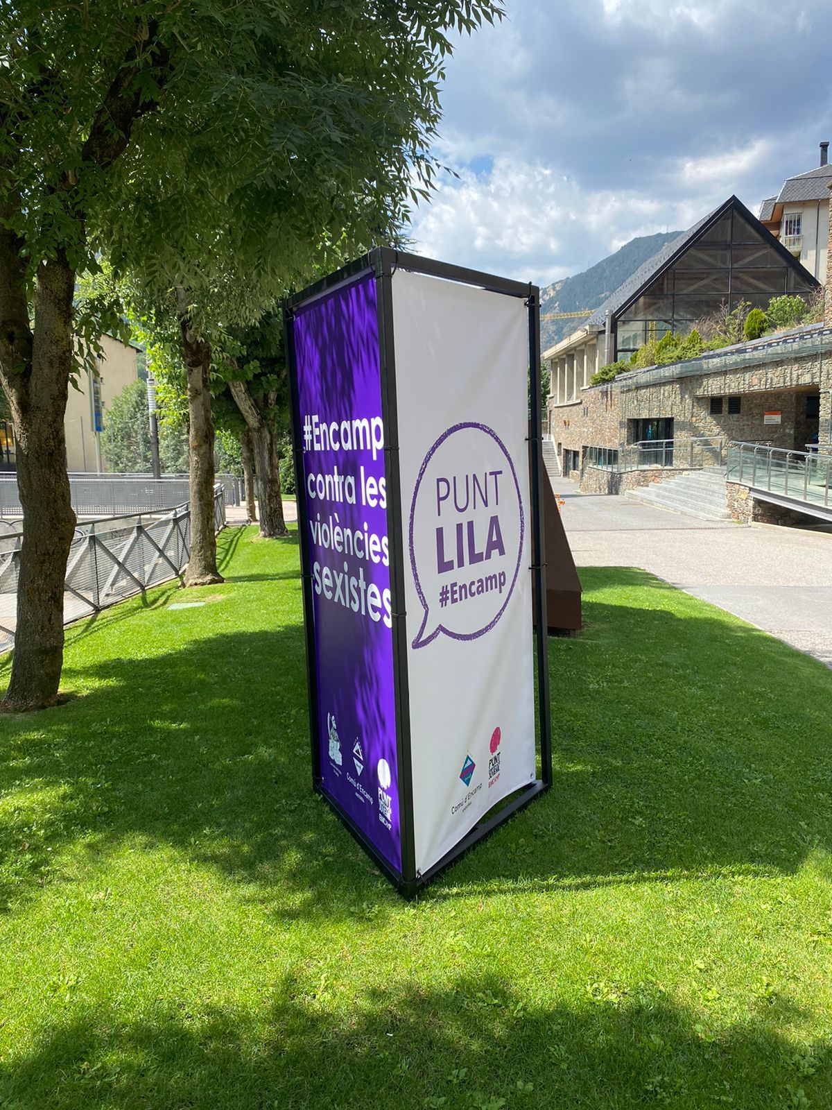 Publicitació del Punt Lila a Encamp.